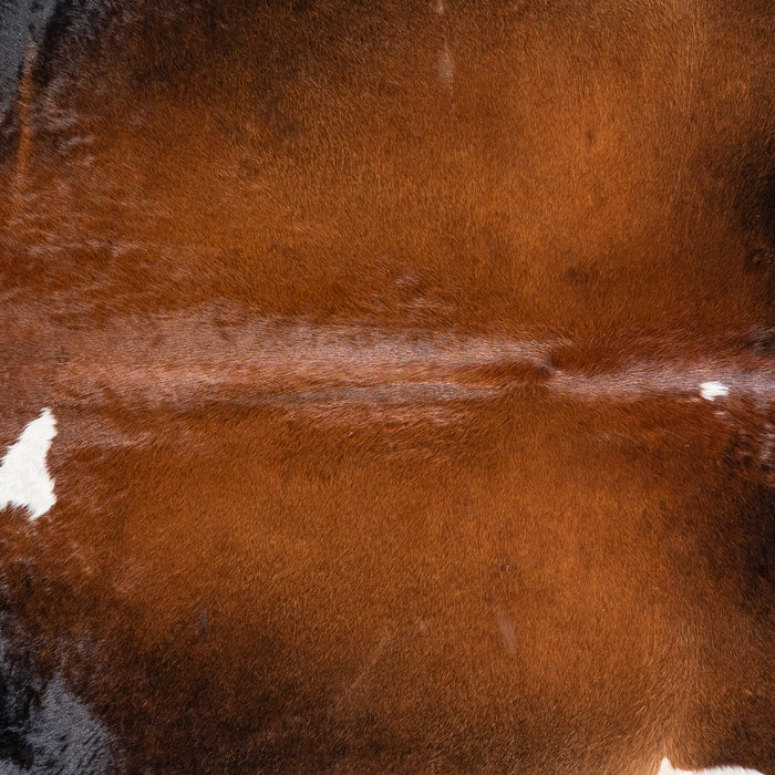 Brazilian Mahogany Cowhide Rug Size 7'6" L x 6'8" W 4615