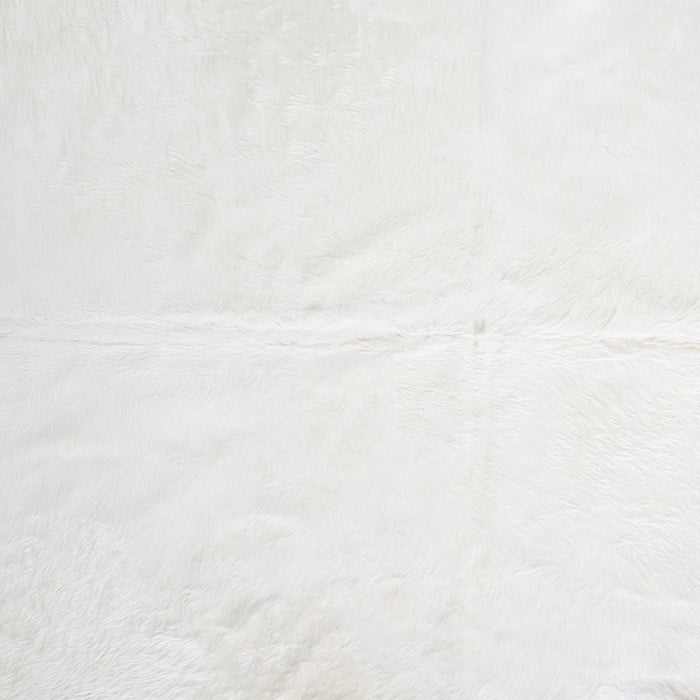 Brazilian White Cowhide Rug Size 8'7" L x 7'5" W 6032