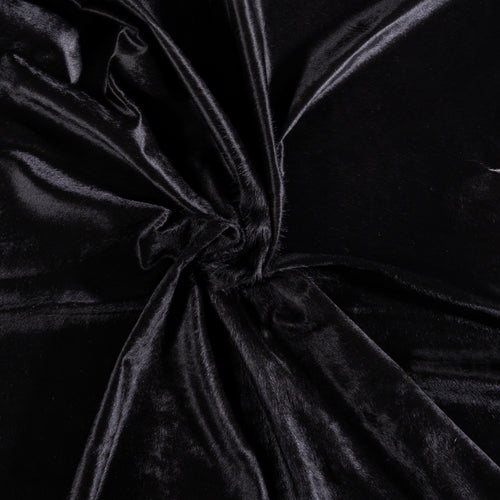 Brazilian Solid Black Cowhide Rug Size 7'5" L x 6'9" W 3420