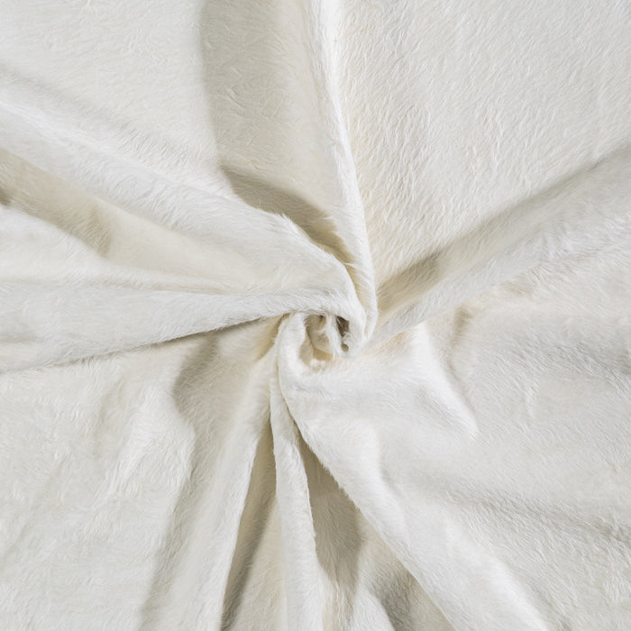 Brazilian White Cowhide Rug Size 8'7" L x 7'5" W 6032