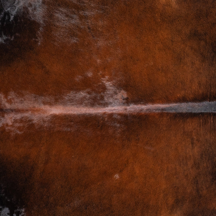 Brazilian Mahogany Cowhide Rug Size 6'11" L x 6'10" W 4616