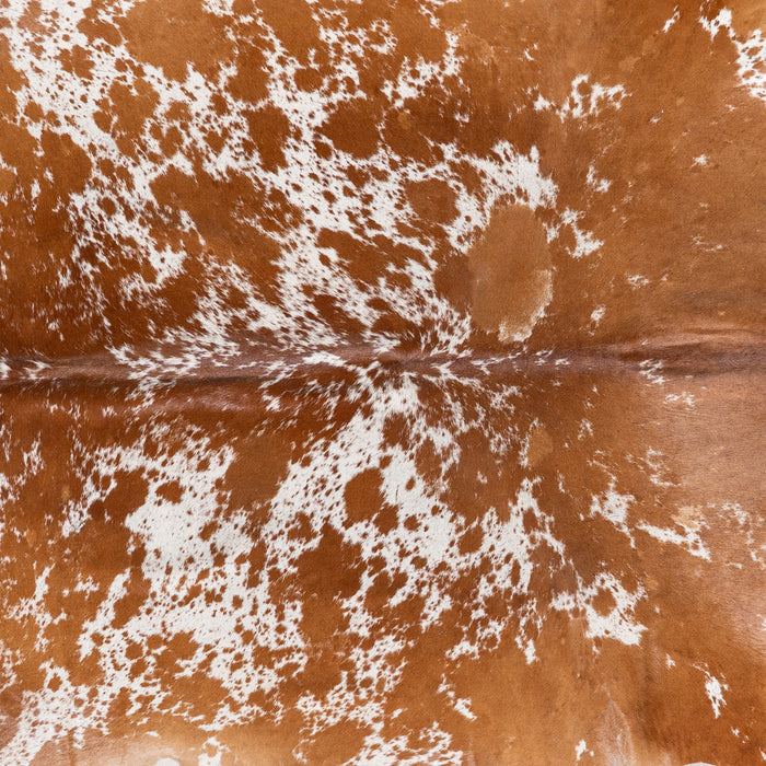 Brazilian Brown Salt and Pepper Cowhide Rug Size 7'4" L x 6'6" W 5336