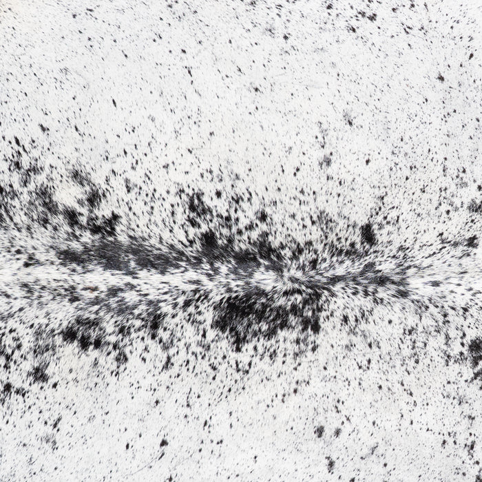 Brazilian Black Salt and Pepper Cowhide Rug Size 6'2" L x 6'2" W 5835