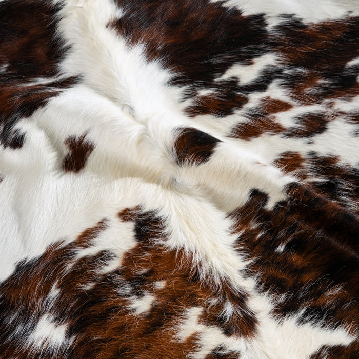 Brazilian Mahogany Cowhide Rug Size 7'7" L x 6'11" W 4617