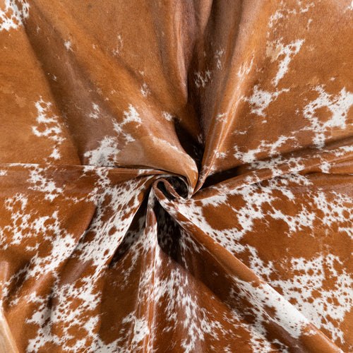 Brazilian Brown Salt and Pepper Cowhide Rug Size 7'4" L x 6'6" W 5336