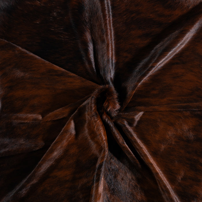 Brazilian Dark Brindle Cowhide Rug Size 7'4" L x 7'3" W 3608
