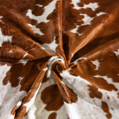 Tricolor Cowhide Rug Size 7'2" L x 6'7" W 3923