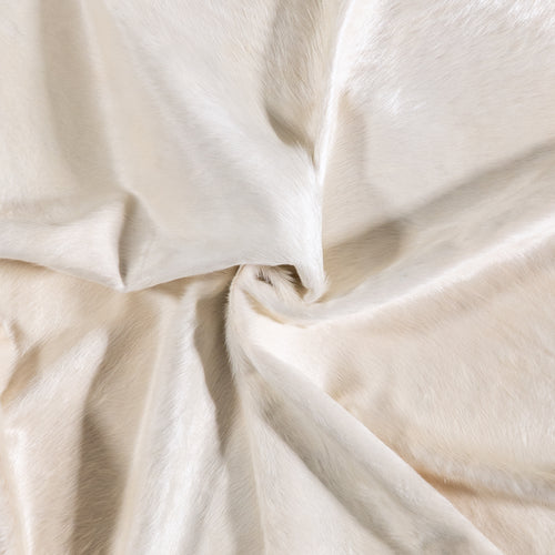 Brazilian White Cowhide Rug Size 6'1" L x 5'4" W 6035