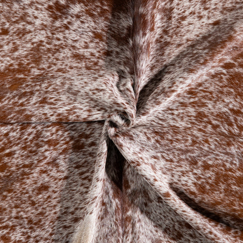 Brazilian Brown Salt and Pepper Cowhide Rug Size 6'11" L x 5'10" W 5339