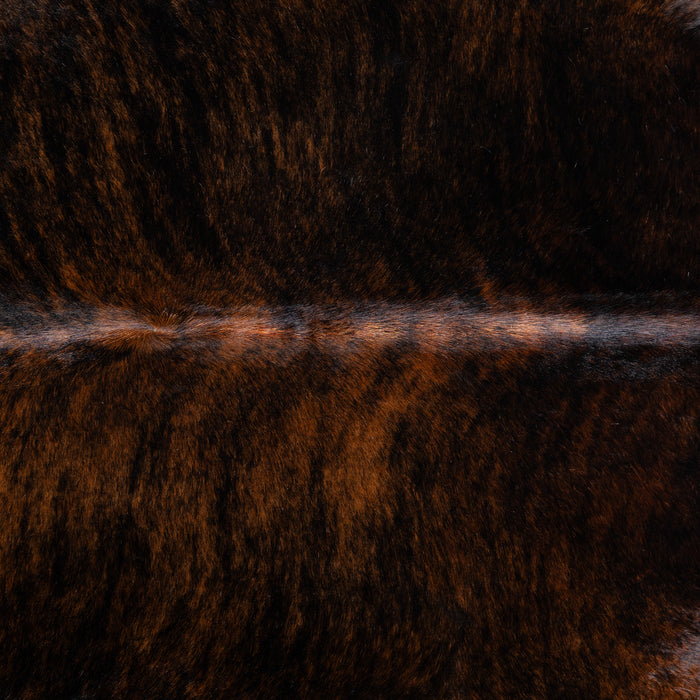 Brazilian Dark Brindle Cowhide Rug Size 7'3" L x 6'7" W 3610