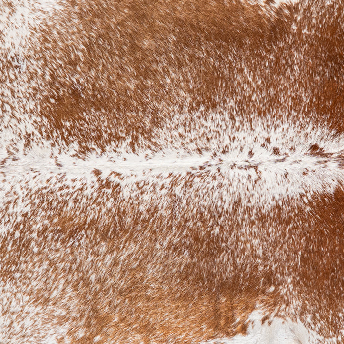 Brazilian Brown Salt and Pepper Cowhide Rug Size 7'1" L x 6'3" W 5340