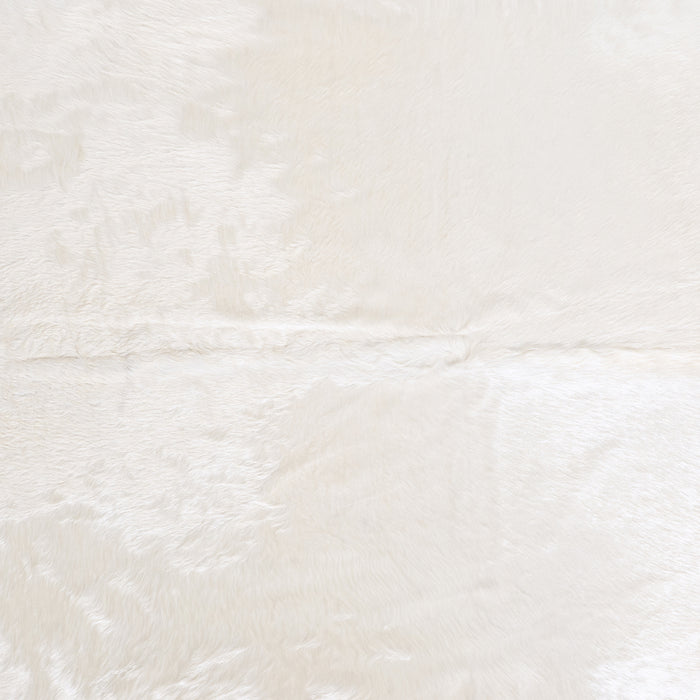 Brazilian White Cowhide Rug Size 8'1" L x 6'6" W 6038