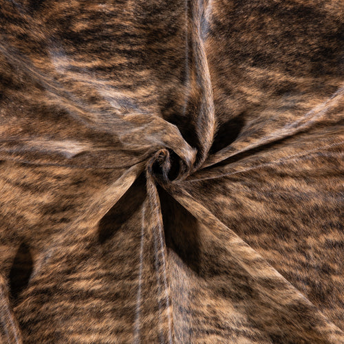 Brazilian Brindle Cowhide Rug Size 7'7" L x 6'8" W 5640