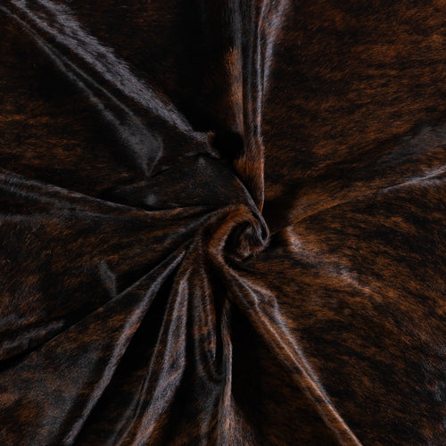 Brazilian Dark Brindle Cowhide Rug Size 7'3" L x 6'7" W 3610