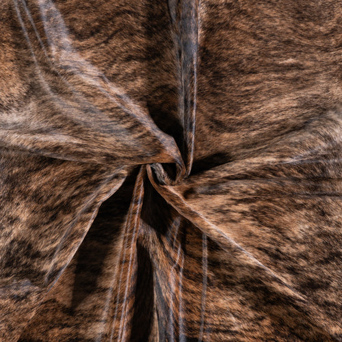 Brazilian Brindle Cowhide Rug Size 7'1" L x 6'9" W 5642