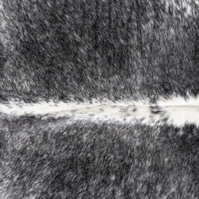 Brazilian Black Salt and Pepper Cowhide Rug Size 7'4" L x 5'10" W 5842