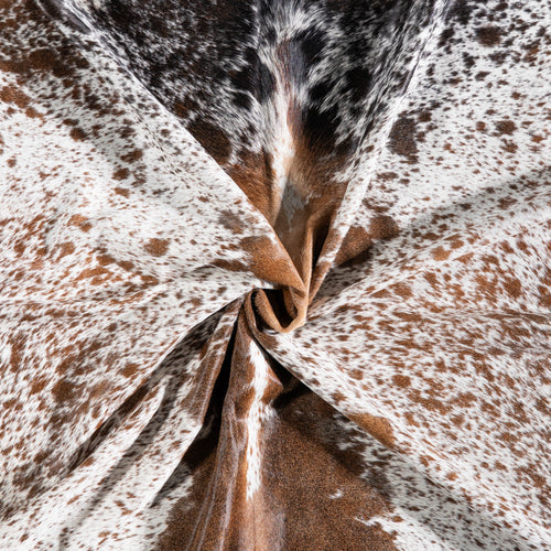 Brazilian Brown Salt and Pepper Cowhide Rug Size 8'7" L x 7'0" W 5342