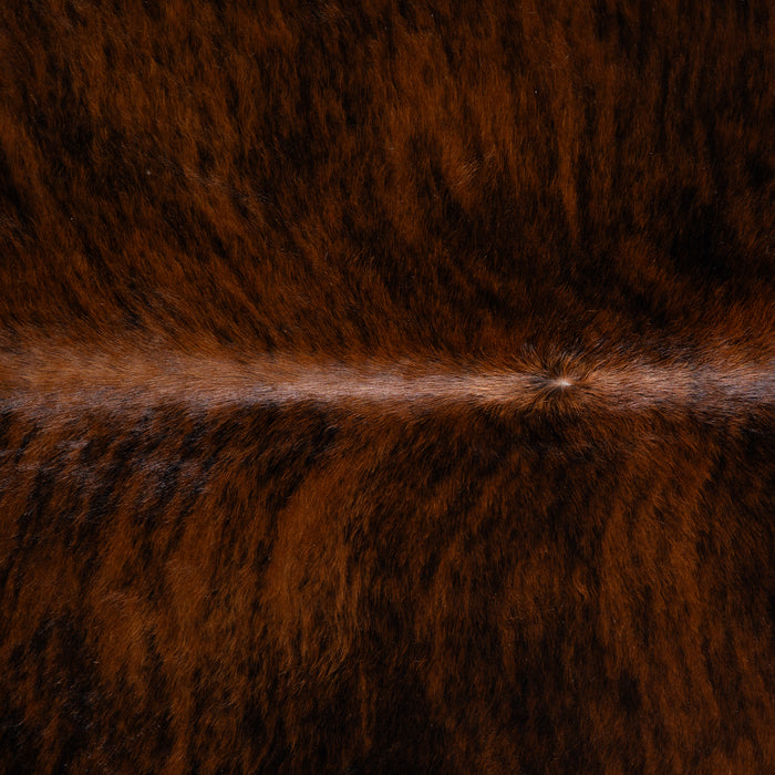 Brazilian Dark Brindle Cowhide Rug Size 7'3" L x 6'8" W 3613