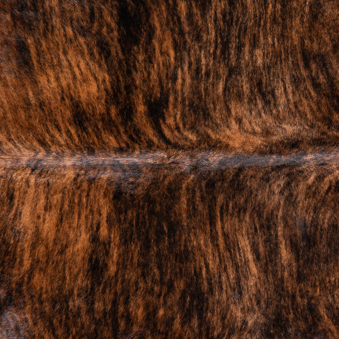 Brazilian Brindle Cowhide Rug Size 7'5" L x 6'10" W 5645