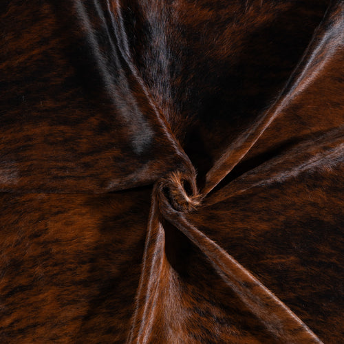 Brazilian Dark Brindle Cowhide Rug Size 7'3" L x 6'8" W 3613