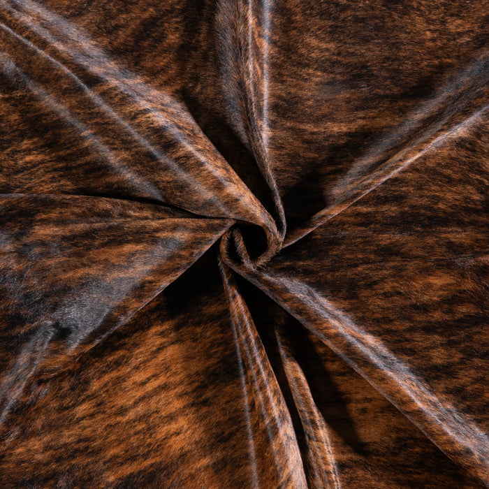 Brazilian Brindle Cowhide Rug Size 7'5" L x 6'10" W 5645