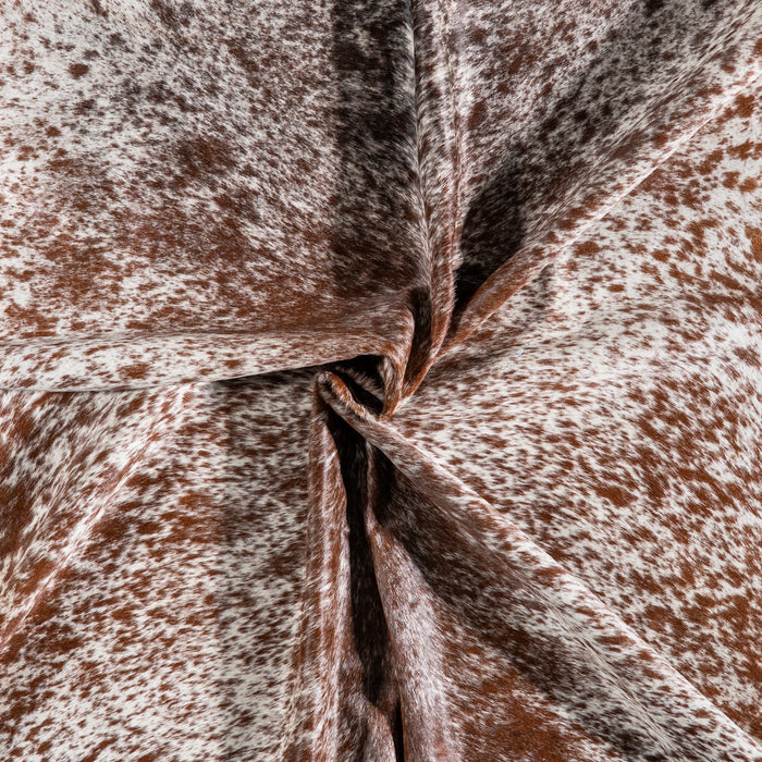 Brazilian Brown Salt and Pepper Cowhide Rug Size 7'6" L x 6'8" W 5345