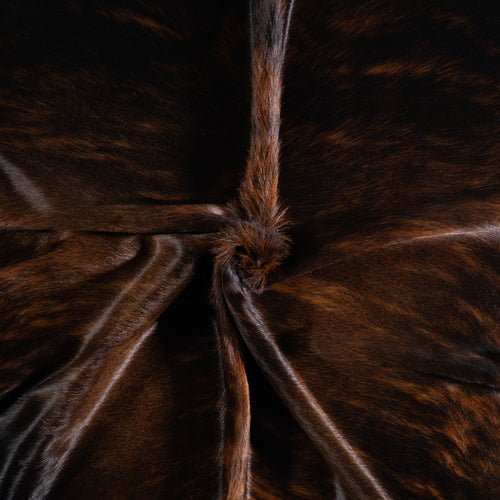 Brazilian Dark Brindle Cowhide Rug Size 7'9" L x 6'6" W 3614