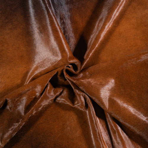 Brazilian Mahogany Cowhide Rug Size 7'2" L x 6'9" W 4627