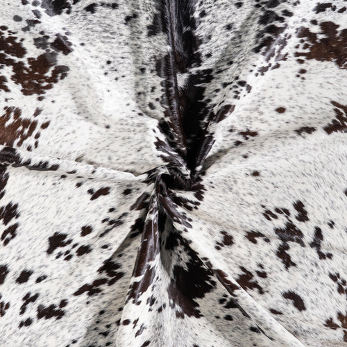 Brazilian Brown Salt and Pepper Cowhide Rug Size 7'11" L x 6'4" W 5347