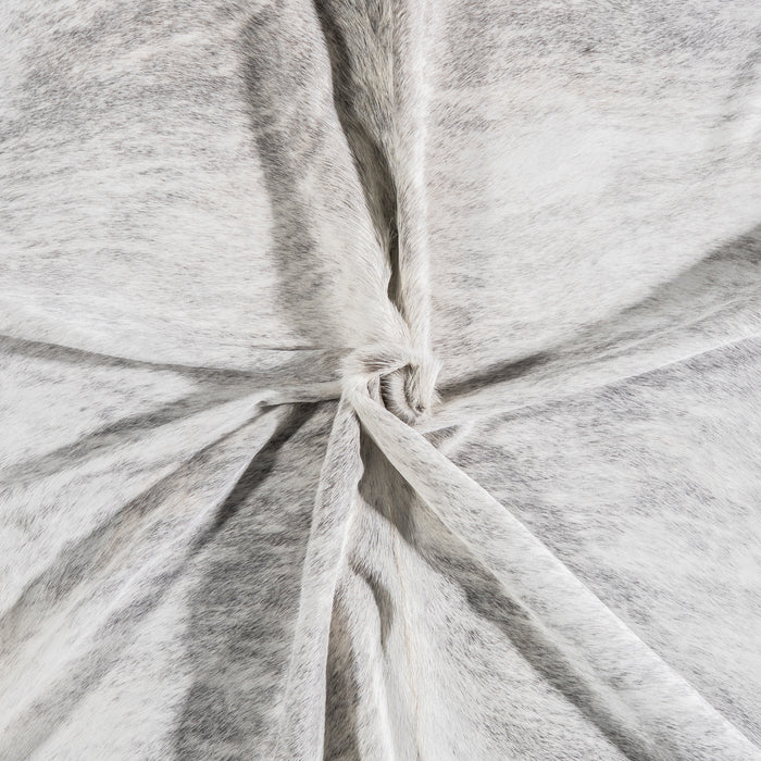 Brazilian Light Grey Brindle Cowhide Rug Size 7'4" L x 6'3" W 3616