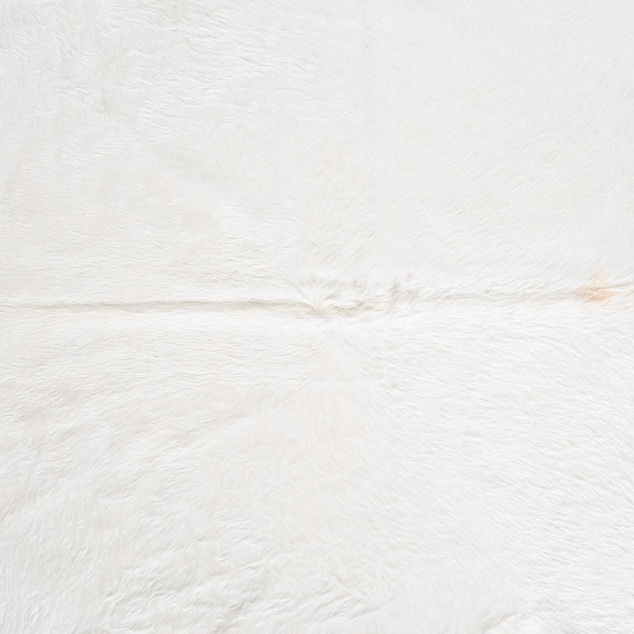 Brazilian White Cowhide Rug Size 8'6" L x 7'2" W 6046
