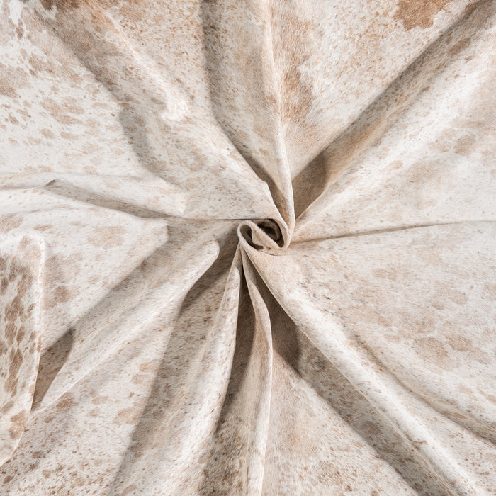 Brazilian Brown Salt and Pepper Cowhide Rug Size 7'11" L x 7'1" W 5349