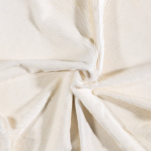 Brazilian White Cowhide Rug Size 7'4" L x 5'11" W 6048