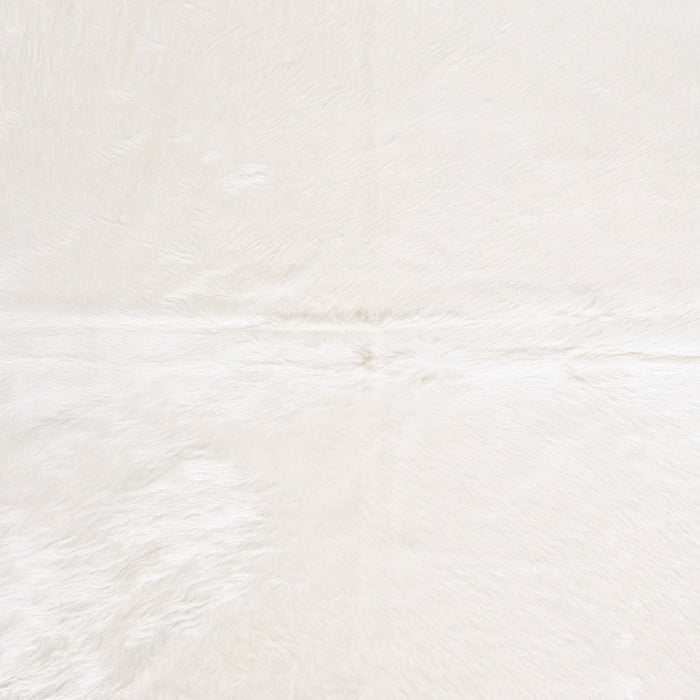 Brazilian White Cowhide Rug Size 7'6" L x 7'3" W 6050
