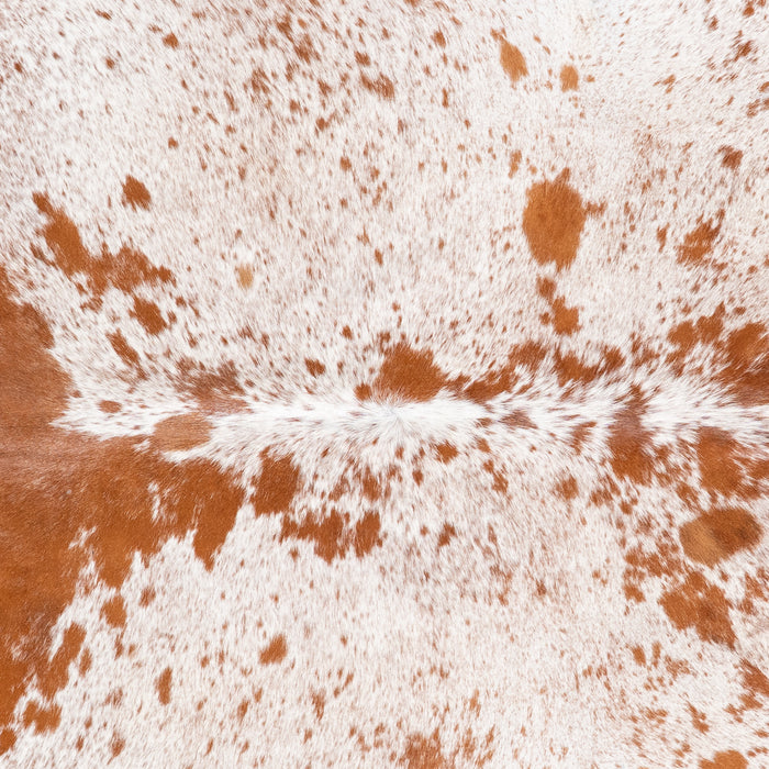 Brazilian Brown Salt and Pepper Cowhide Rug Size 6'10" L x 6'3" W 5853