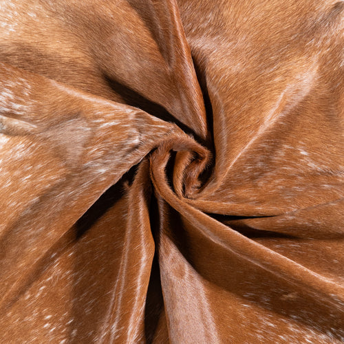 Brazilian Brown Salt and Pepper Cowhide Rug Size 7'2" L x 6'3" W 5854