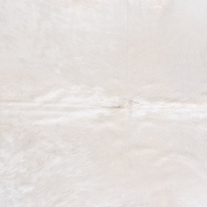 Brazilian White Cowhide Rug Size 7'6" L x 5'11" W 6053