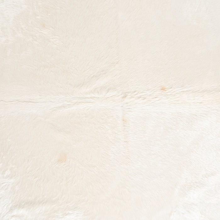 Brazilian White Cowhide Rug Size 7'2" L x 6'1" W 6055