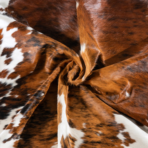 Tricolor Cowhide Rug Size 8'0" L x 7'5" W 6229