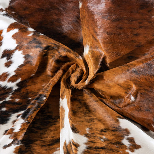 Tricolor Cowhide Rug Size 8'0" L x 7'5" W 6229