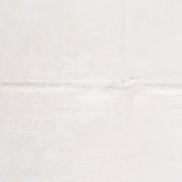 Brazilian White Cowhide Rug Size 7'6" L x 6'8" W 6057