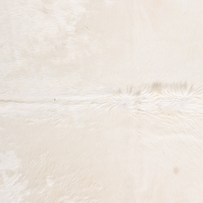 Brazilian White Cowhide Rug Size 7'11" L x 6'1" W 6059