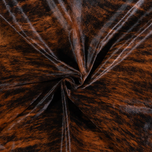 Brazilian Brindle Cowhide Rug Size 7'2" L x 6'8" W 4643