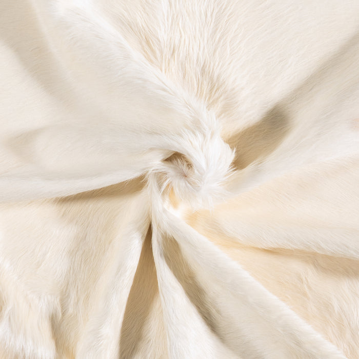 Brazilian White Cowhide Rug Size 7'11" L x 6'1" W 6059