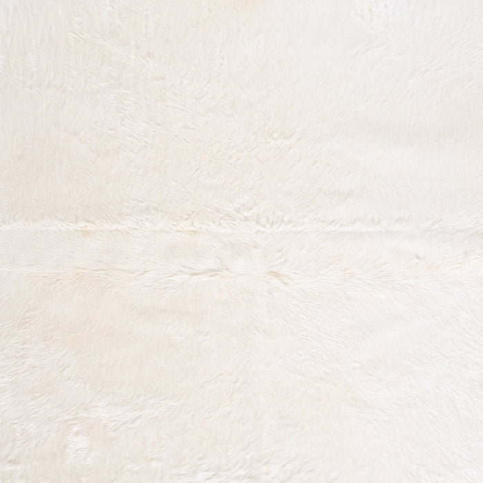 Brazilian White Cowhide Rug Size 8'5" L x 6'11" W 6060