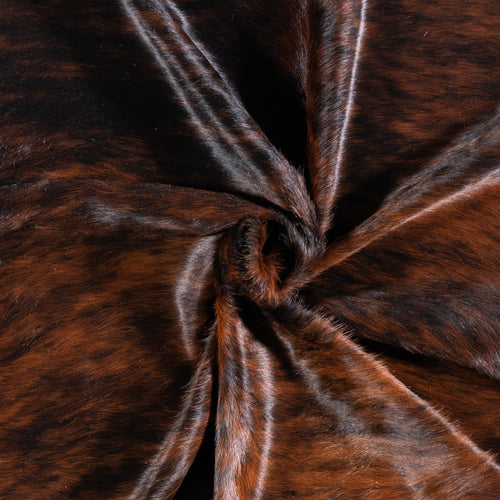 Brazilian Brindle Cowhide Rug Size 6'10" L x 6'0" W 4644