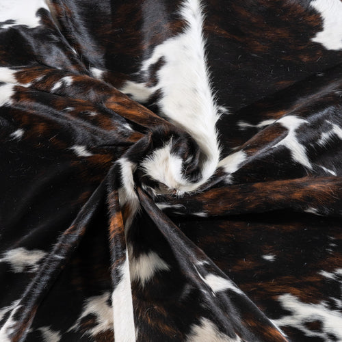 Tricolor Cowhide Rug Size 8'5" L x 7'9" W 6231