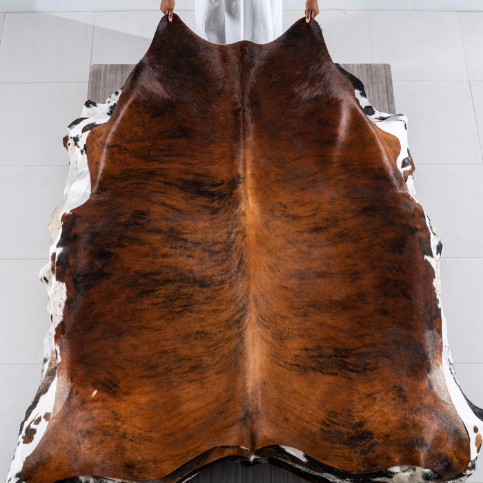 Brindle Cowhide Rug Size 7'5" L x 6'7" W 6232
