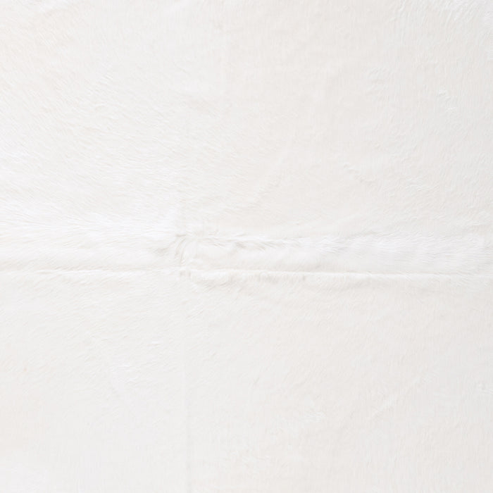 Brazilian White Cowhide Rug Size 7'10" L x 7'5" W 6061