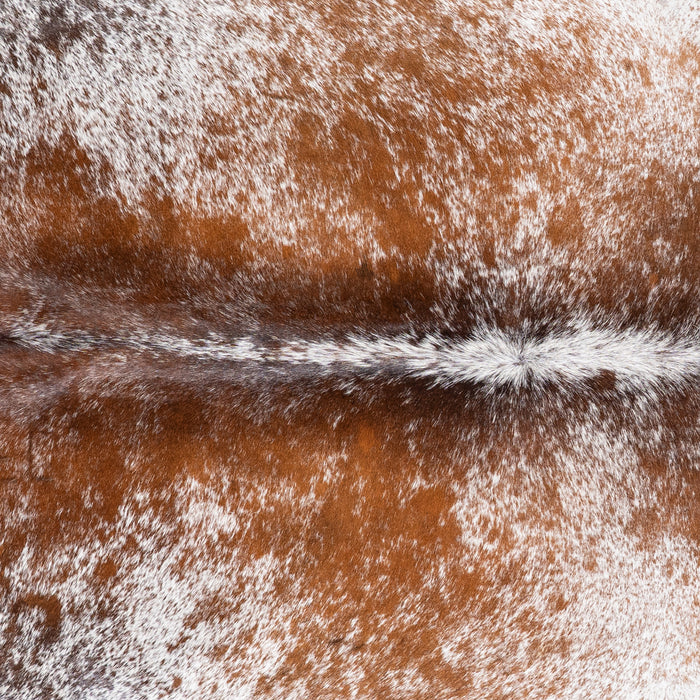 Brazilian Brown Salt and Pepper Cowhide Rug Size 6'7" L x 6'2" W 5865